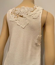 Load image into Gallery viewer, Chanel 11P 2011 Spring Floral Cotton Crochet White Asymmetrical Blouse Top FR 36 US 4