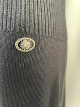 Load image into Gallery viewer, Chanel short sleeve black mid length dress FR 40