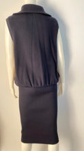 Load image into Gallery viewer, Chanel 08C 2008 Cruise Coco Line Black Sleeveless Ribbed Blouson Dress FR 38 US 6