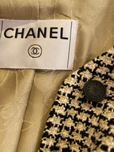 Load image into Gallery viewer, Chanel 02P, 2002 Spring pastel olive green Black Beige Tweed Vest attached jacket Blazer FR 36