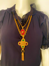 Load image into Gallery viewer, Chanel 01P 2001 Spring Navy Blue Silk Chiffon Ruffle short sleeve dress FR 38 US 4