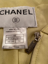 Load image into Gallery viewer, Vintage Chanel 99P, 1999 Spring yellow soft lambskin leather jacket FR 34 US 2/4
