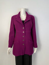Load image into Gallery viewer, 97A 1997 Fall Chanel Vintage Merlot jacket blazer FR 42 US 4/6, Looks perfect, but it&#39;s not