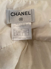 Load image into Gallery viewer, Rare Chanel 04C, 2004 Cruise Resort Ecru Tweed Fringe Skirt FR 38