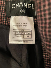 Load image into Gallery viewer, Chanel 05A 2005 Fall Tiny Pink Black Checks Pants Trousers FR 34 US 2/4