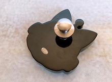 Load image into Gallery viewer, Chanel 2017 17S Resin Emoji Robot Cat Brooch Silver Blue Pin