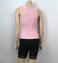 Load image into Gallery viewer, Chanel Pink Ribbed Tank Top Blouse US 4/6