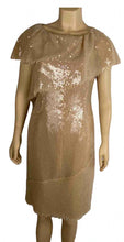 Load image into Gallery viewer, Chanel 08P 2008 Spring Beige Sequin Cocktail Dress FR 36 US 4