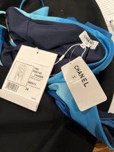 Load image into Gallery viewer, NWT Chanel 18S 2018 Summer Runway Light Blue One Piece Swim Suit FR 36 US 4