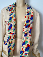 Load image into Gallery viewer, 1980 Collection 26 Chanel vintage beige Ecru silk linen skirt suit FR 40