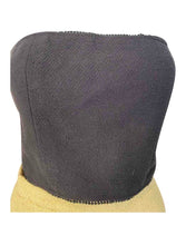 Load image into Gallery viewer, Vintage Chanel 98P, 1998 Spring Black Strapless Cropped Cotton Tube Top Camisole FR 40 US 4/6