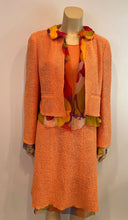 Load image into Gallery viewer, Chanel 00T 2000 Orange Multicolor Skirt Suit FR 40 US 6/8
