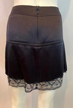 Load image into Gallery viewer, Chanel 03A Snap Collection 2003 Fall Short and Sassy Satin Black Skirt FR 40 US 6/8