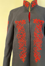 Load image into Gallery viewer, Rare Hard to Find Chanel 15A 2015 Pre-Fall Paris-Salzburg Navy Red Coat FR 40 US 4/6