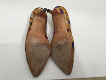 Load image into Gallery viewer, 1989 Chanel Vintage With Box! Satin CC logo Jewelry Heels EU 38.5 US 7.5/8