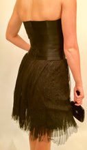 Load image into Gallery viewer, Chanel 06A, 2006 Fall Black Layer Lace Mini Tube Dress FR 38 US 4