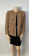 Load image into Gallery viewer, Rare Vintage Chanel 02P, 2002 Spring Heavy Green Pink Tweed Multicolor Jacket FR 46 US 16