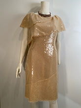 Load image into Gallery viewer, Chanel 08P 2008 Spring Beige Sequin Cocktail Dress FR 36 US 4