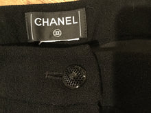 Load image into Gallery viewer, Chanel Black Wide Leg Wool Cashmere Pants Trouser US 8