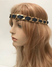 Load image into Gallery viewer, Chanel 08C 2008 Cruise Denim Gold Chain Headband/Necklace/Bracelet