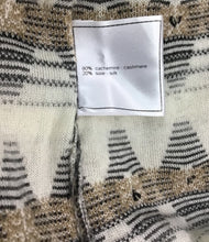 Load image into Gallery viewer, Chanel 07A 2007 Fall striped beaded Cashmere Tunic Sweater Jumper FR 34