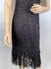 Load image into Gallery viewer, Chanel 06C 2006 Cruise Resort Black Lace Dress FR 38