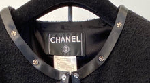 Load image into Gallery viewer, Chanel 2003 Fall 03A black Cropped Boucle Tweed Jacket FR 48 US 10/12