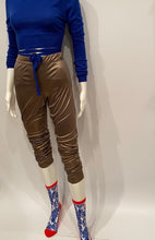 Load image into Gallery viewer, Chanel 12A, 2012 Paris Bombay Fall Stretchy Gold Metallic Pants Leggings FR 38 US 4/6