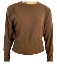 Load image into Gallery viewer, Chanel Vintage Cashmere Dark Brown Sweater US 12/14/16