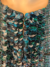 Load image into Gallery viewer, Chanel 12A 2012 Fall Tweed Sequin Green Jacket FR 34 US 2