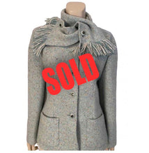 Load image into Gallery viewer, Chanel Pastel Green Wool Tweed Jacket with removable Scarf US 4/6/8