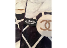 Load image into Gallery viewer, Chanel 2019 Large Silk CC Camellias Scarf