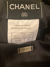 Load image into Gallery viewer, Vintage Chanel 99A, 1999 Fall Satin Black Pencil Skirt FR 36 US 2/4