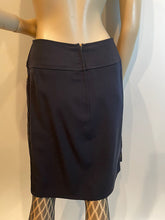 Load image into Gallery viewer, Chanel Vintage 95P, 1995 Spring Dark Navy side zippers Skirt FR 40 US 6