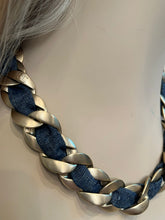 Load image into Gallery viewer, Chanel 08C 2008 Cruise Denim Gold Chain Headband/Necklace/Bracelet