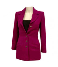 Load image into Gallery viewer, NWOT 97A, 1997 Fall Chanel Vintage Merlot Jacket Blazer FR 34 US 2/4