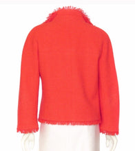 Load image into Gallery viewer, Chanel 08C Resort Cruise Coral Fringe Dress Jacket Tweed Sequin Set FR 42 US 8/10