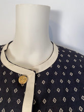 Load image into Gallery viewer, 1970’s Collection 16 Rare Chanel Vintage Navy Blue Skirt Suit FR 44