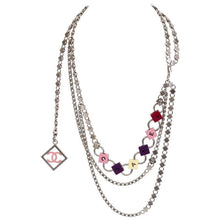 Load image into Gallery viewer, Chanel 04P Spring Multi strand accessory CC Logo Silver Chain Belt Necklace
