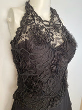 Load image into Gallery viewer, 95A, 1995 Fall Vintage Chanel elaborate Lace Halter Evening Top Blouse US 2-4