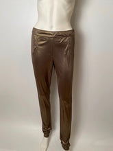 Load image into Gallery viewer, Chanel 12A, 2012 Paris Bombay Fall Stretchy Gold Metallic Pants Leggings FR 38 US 4/6