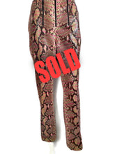 Load image into Gallery viewer, Chanel 00T, 2000 Transition Collection Multicolor Python Snakeskin Pants Trousers FR 38 US 4/6
