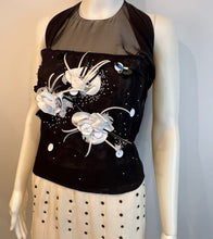 Load image into Gallery viewer, Rare Chanel 01P 2001 Spring Runway Flower Cape Blouse Top FR 38 US 4