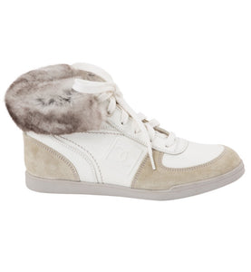 Chanel 09A 2009 Fall Chinchilla fur high top tennis sneakers short