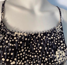 Load image into Gallery viewer, Vintage Chanel 02A, 2002 Fall Silk with Pearl trim CC logo Camisole Blouse Top FR 40