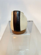 Load image into Gallery viewer, Chanel Ballerina Flats Ivory and Black Canvas CC Shoes EU 39.5 US 8.5