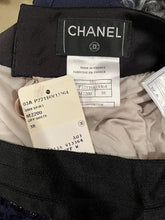 Load image into Gallery viewer, Rare New with Tags Chanel 03A 2003 Fall Beige Brown Pearl Feather Trim Mini Skirt  FR 38