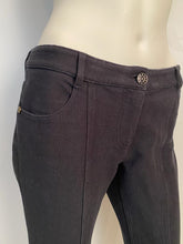 Load image into Gallery viewer, Chanel Black Cotton Low Rider Pant Jeans FR 38 US 4/6