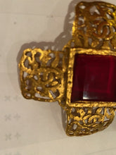 Load image into Gallery viewer, 1980’s Collection 25 Vintage Chanel Gold Cross Brooch Pin