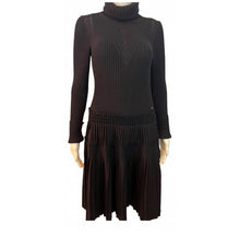 Load image into Gallery viewer, Chanel 08A 2008 Fall Black Turtleneck Sweater Dress FR 40 US 4/6